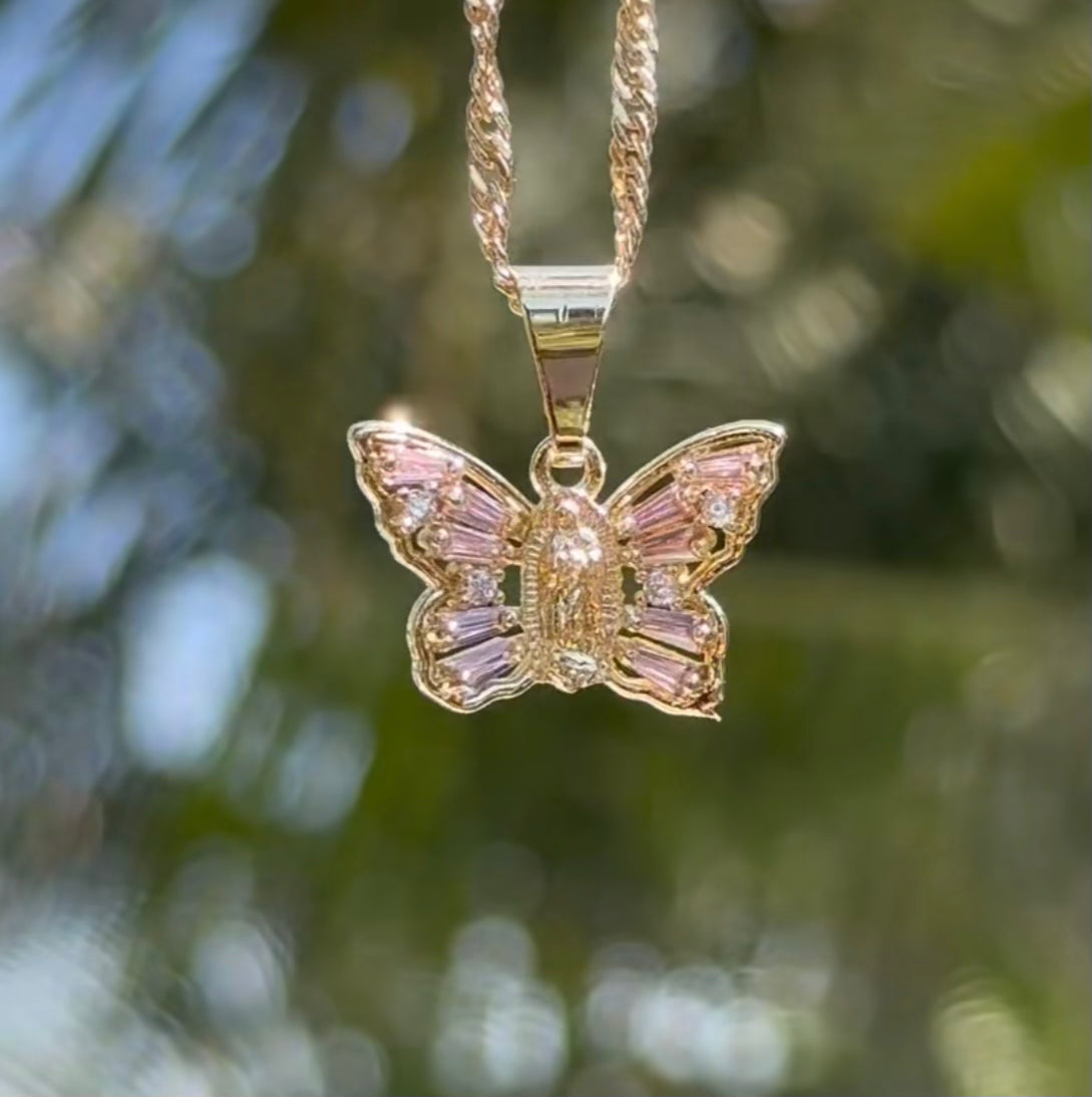 Virgen Butterfly Pendants